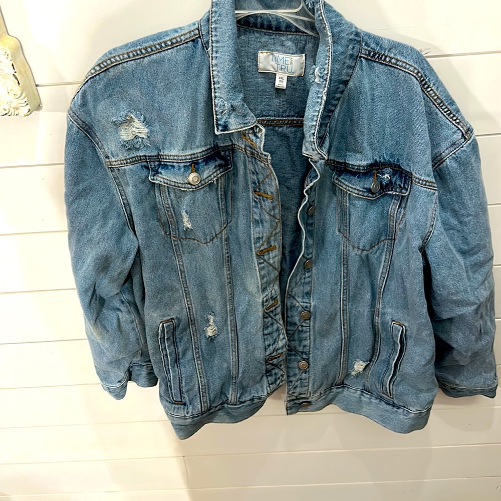Plus sized denim jacket